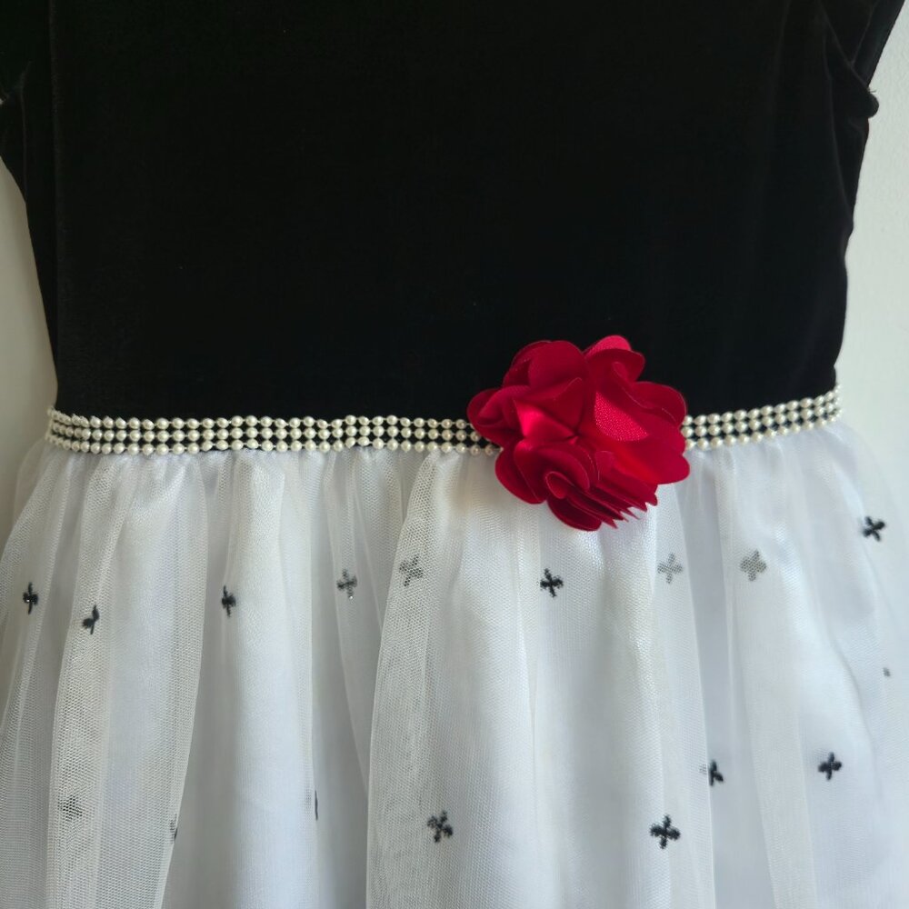 Jona Michelle Girls' Special Occasion Dress Black and White | Size 8 - Picture 6 of 9